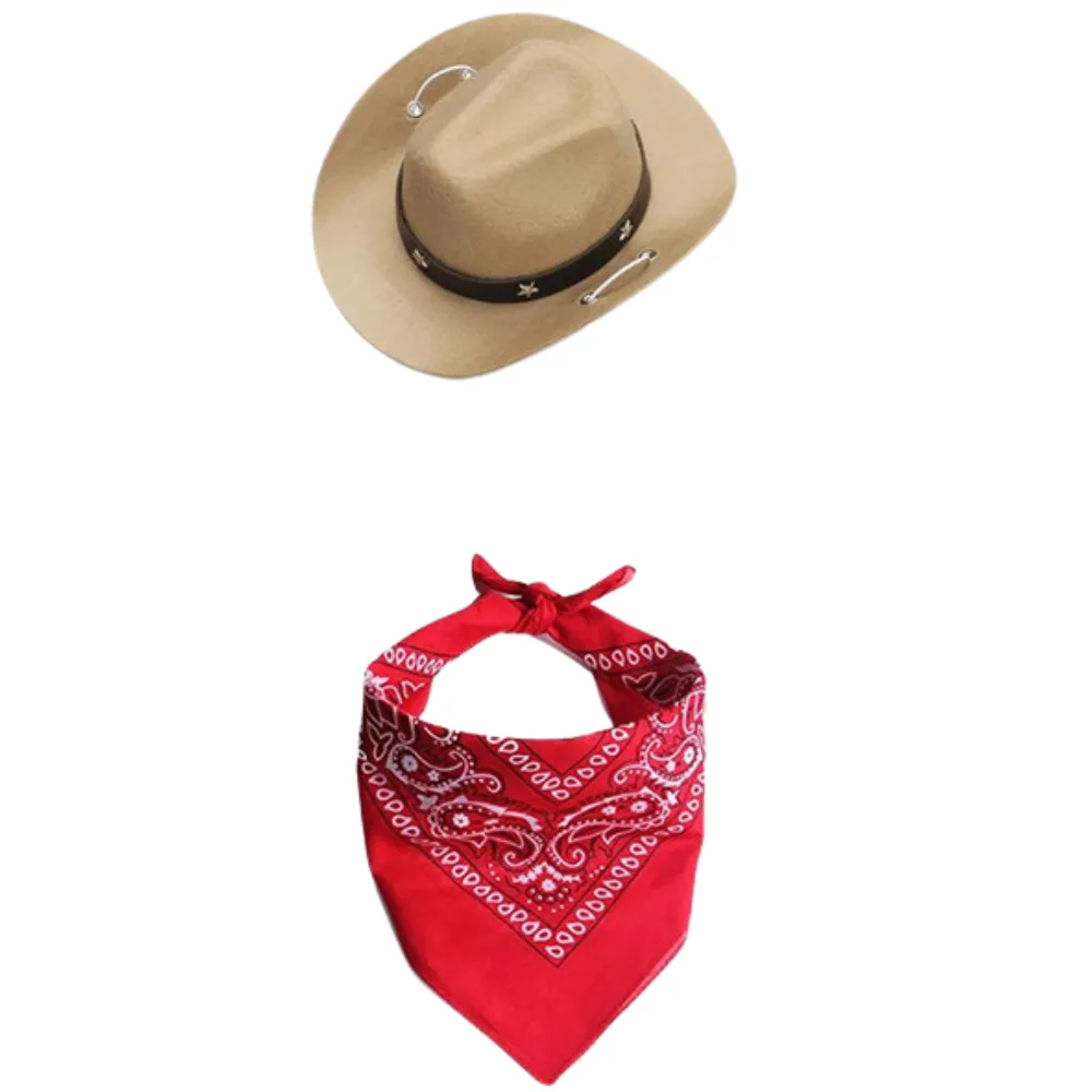 Dog Cowboy Costume Khaki