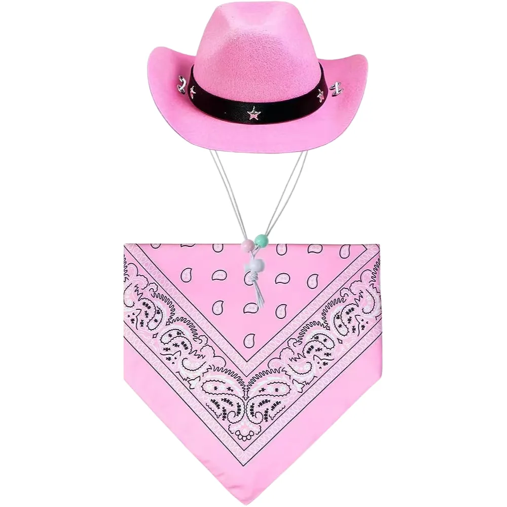 Dog Cowboy Costume Pink