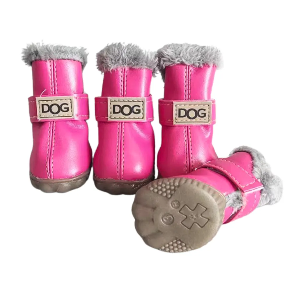 Winter boots for dogs with non-slip sole