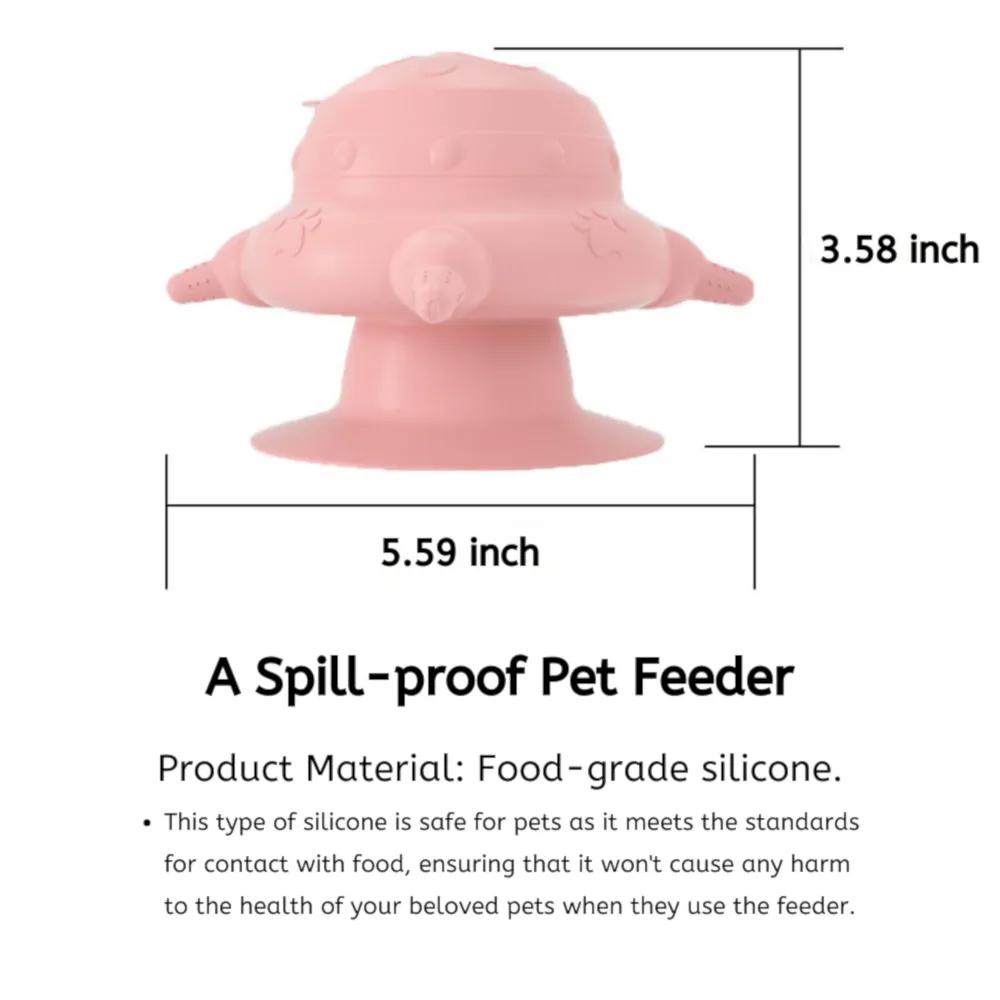silicone pet feeder size silicone pet feeder size