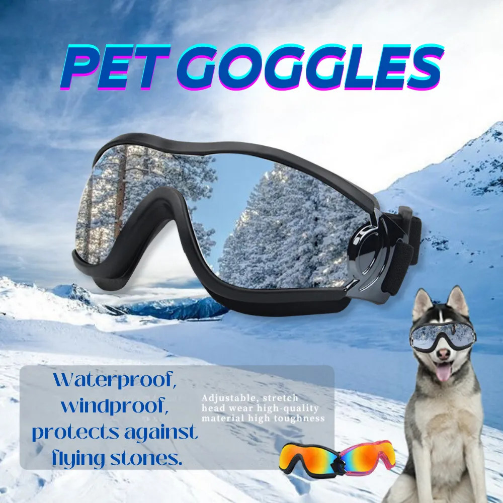 Windproof goggles for medium to large dogs