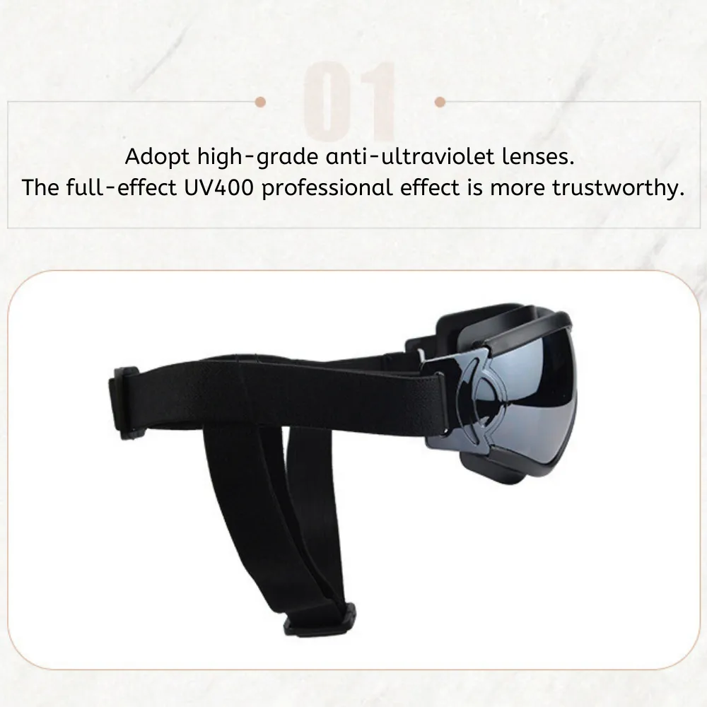 Sunglasses for dogs with adjustable straps