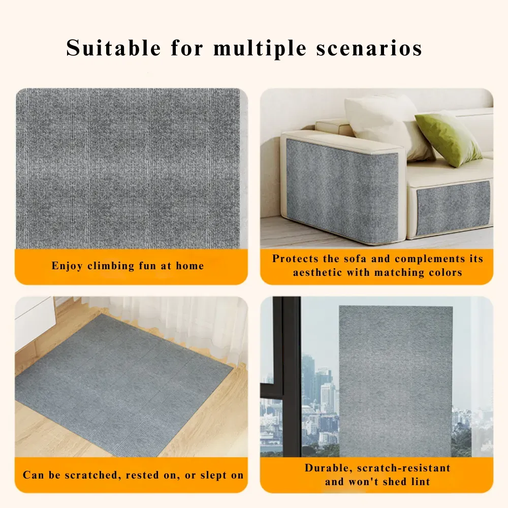 Cat climbing wall scratcher