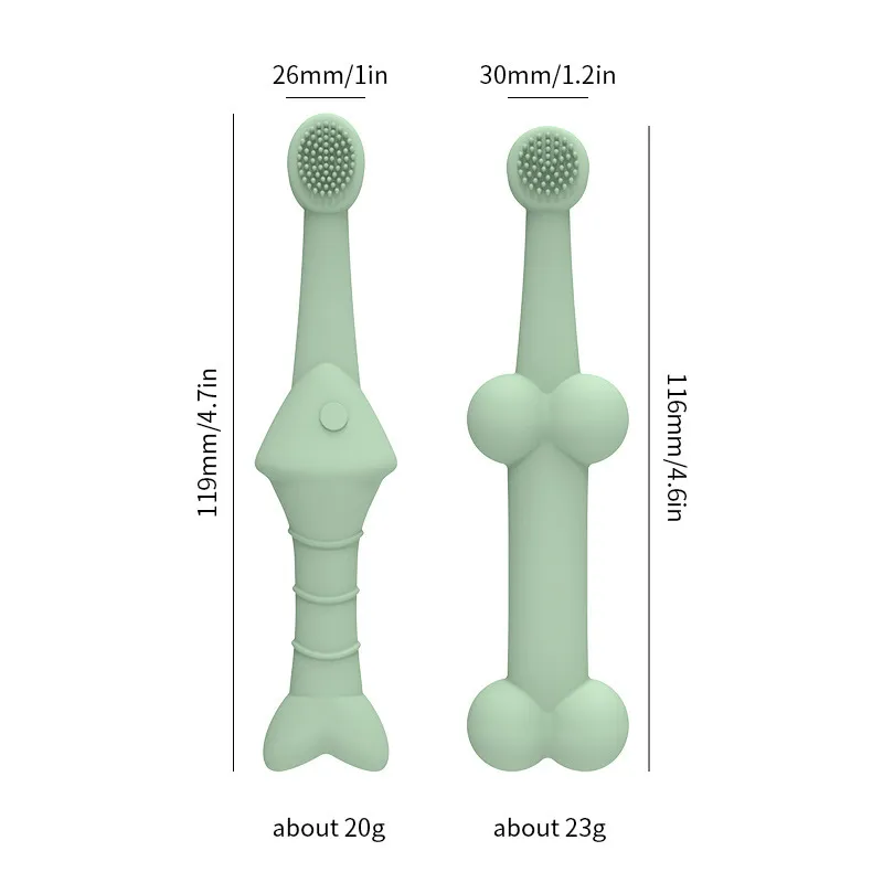 Cat dental care toothbrush size