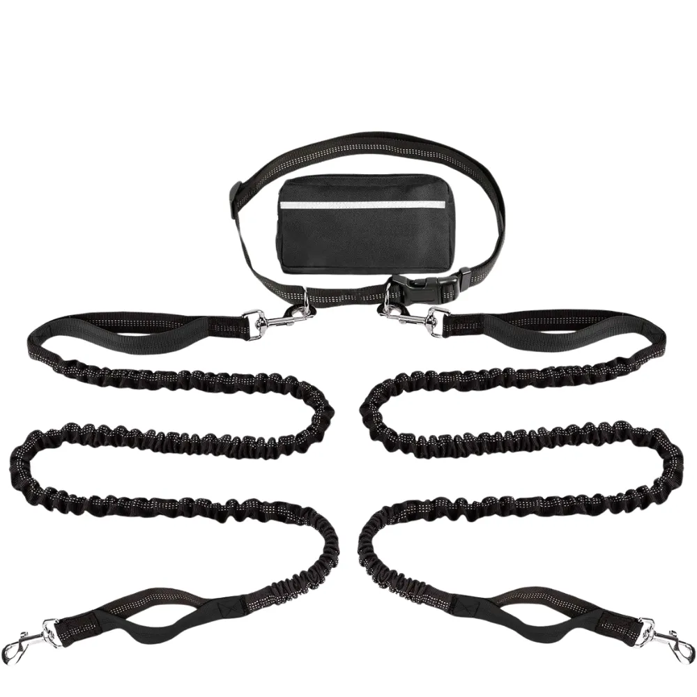 Outdoor Sports Reflective Dog Leash with Bag