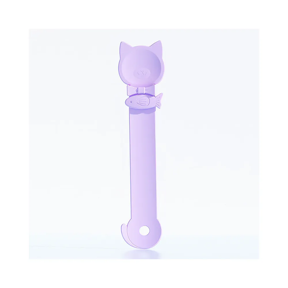 Purple Cat Strip Feeder Spoon