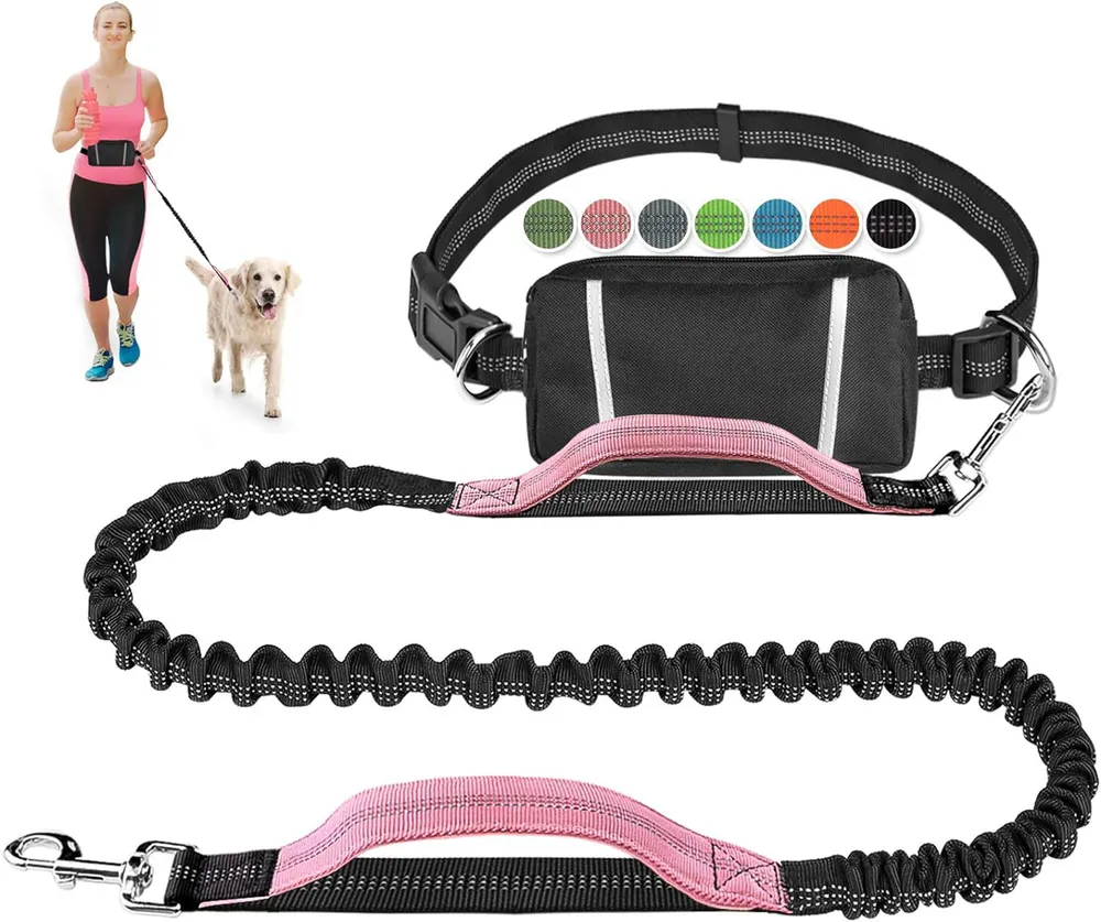 Outdoor Sports Reflective Dog Leash with Bag