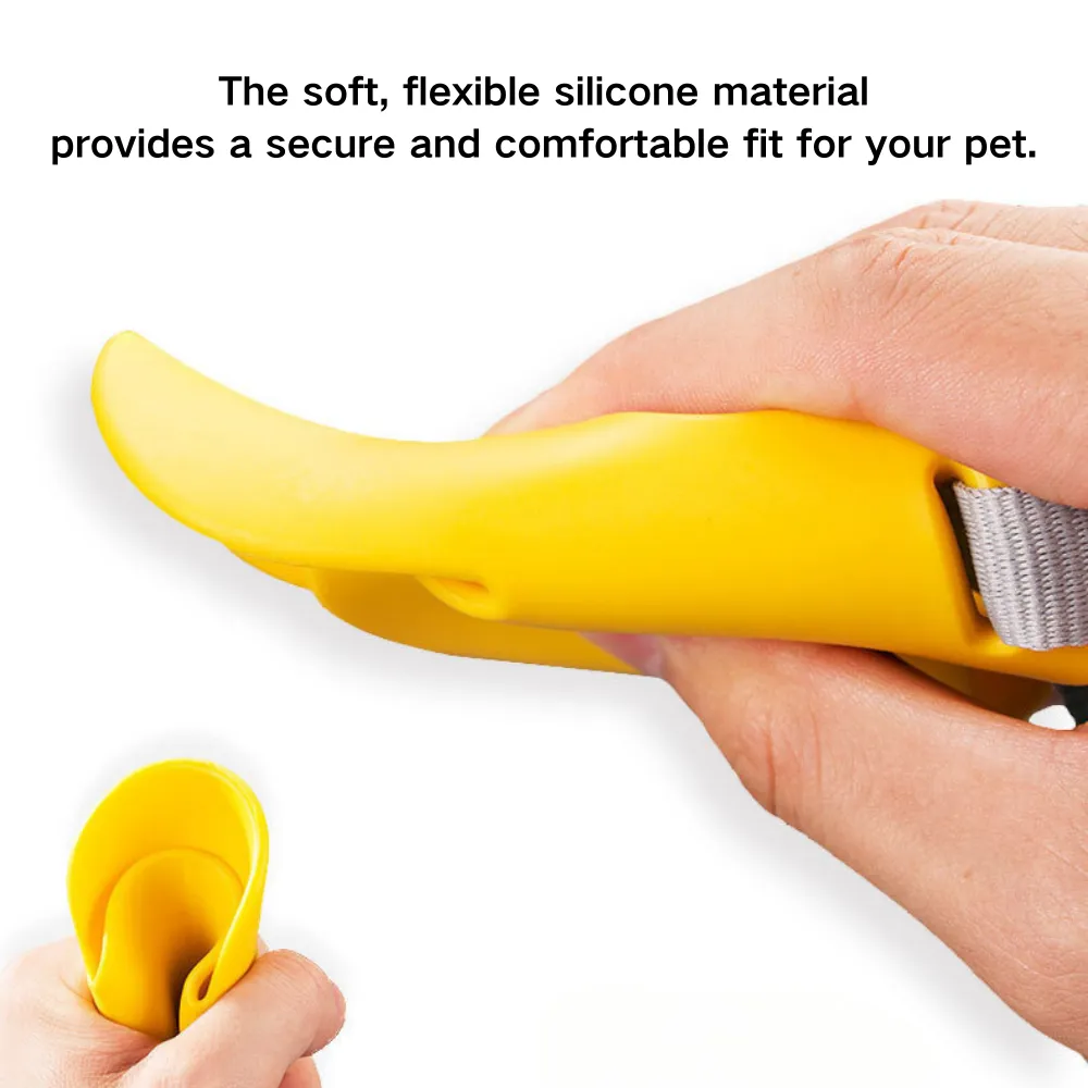 Duck-billed Dog Muzzle Texture Duck-billed Silicone Adjustable Dog Muzzle