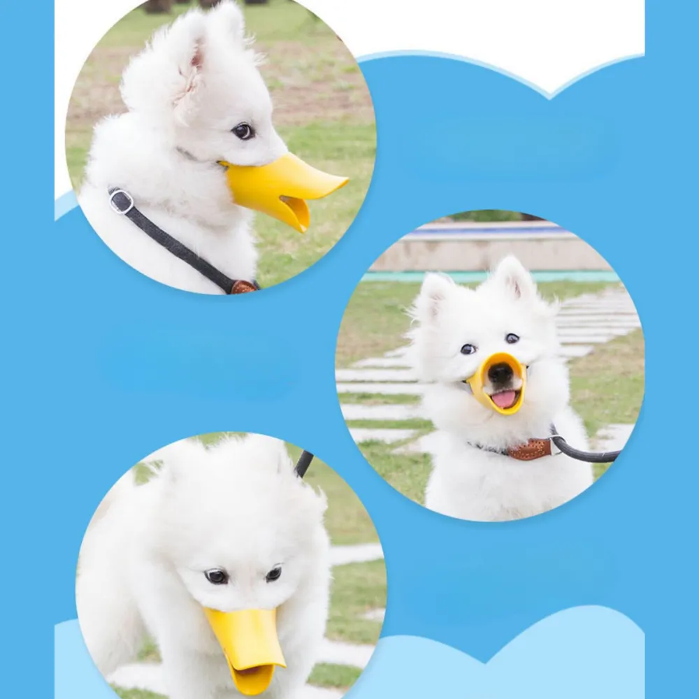 Duck-billed Dog Muzzle Situation Duck-billed Silicone Adjustable Dog Muzzle