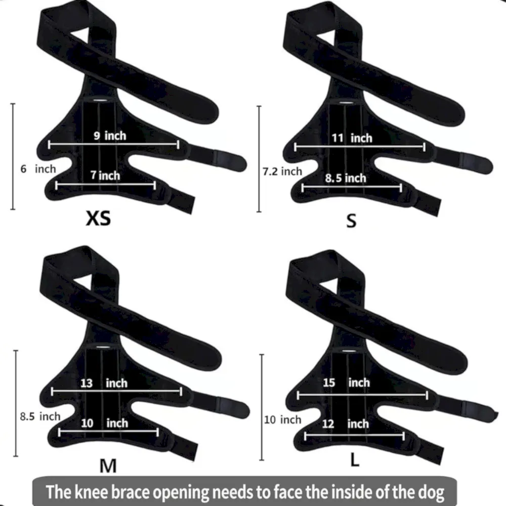 adjustable dog knee brace