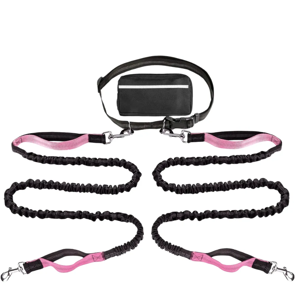 Outdoor Sports Reflective Dog Leash with Bag