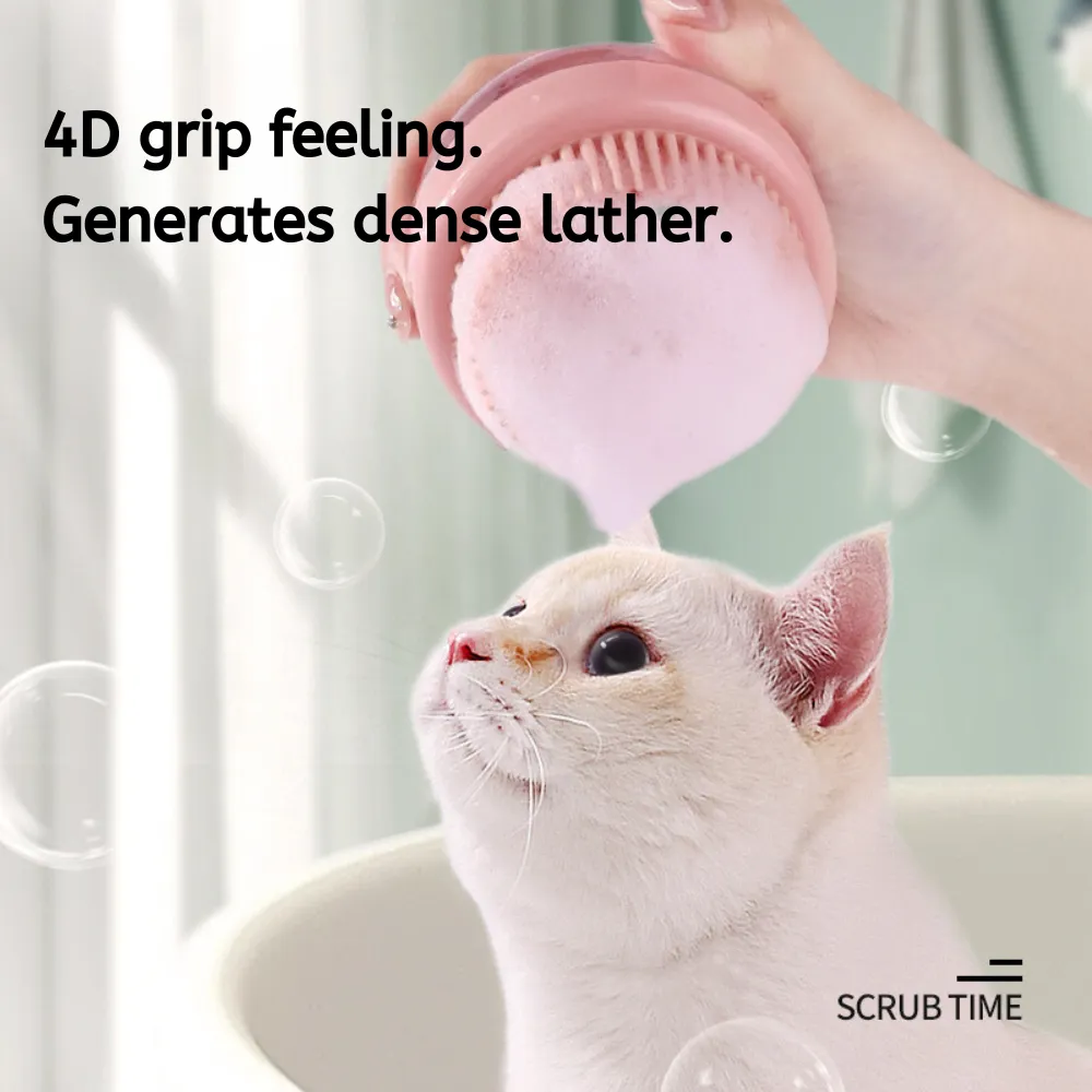 Bulk pet shampoo brush