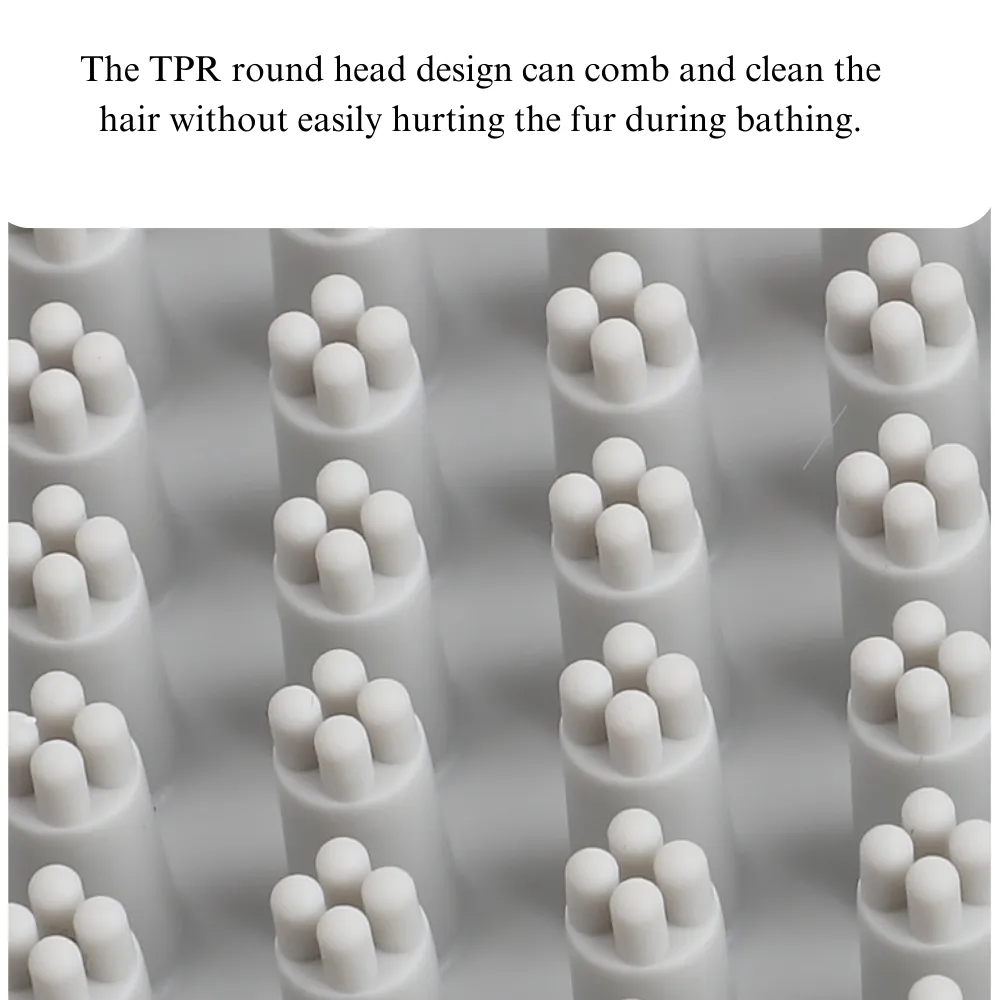 dog hair brush (2) TPR material pet brush, safe and soft for your pet's skin.