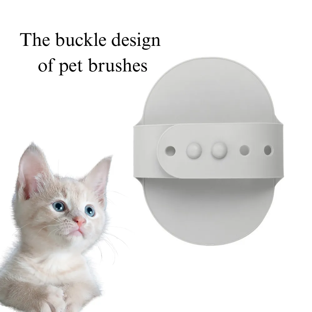dog grooming brush (2) Multi-functional pet brush, perfect for massage and bath time.
