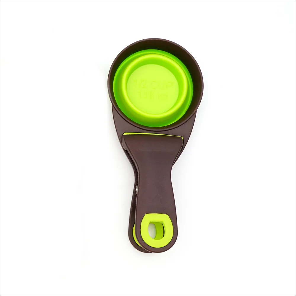 Folding Pet Bowl S Green Folding Flexible Anti-bacteria Non-toxic Pet Bowl
