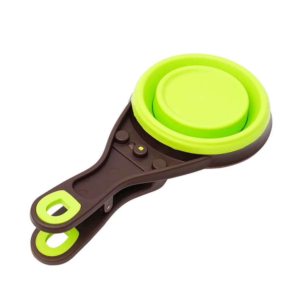 Folding Pet Bowl Folded Image Folding Flexible Anti-bacteria Non-toxic Pet Bowl