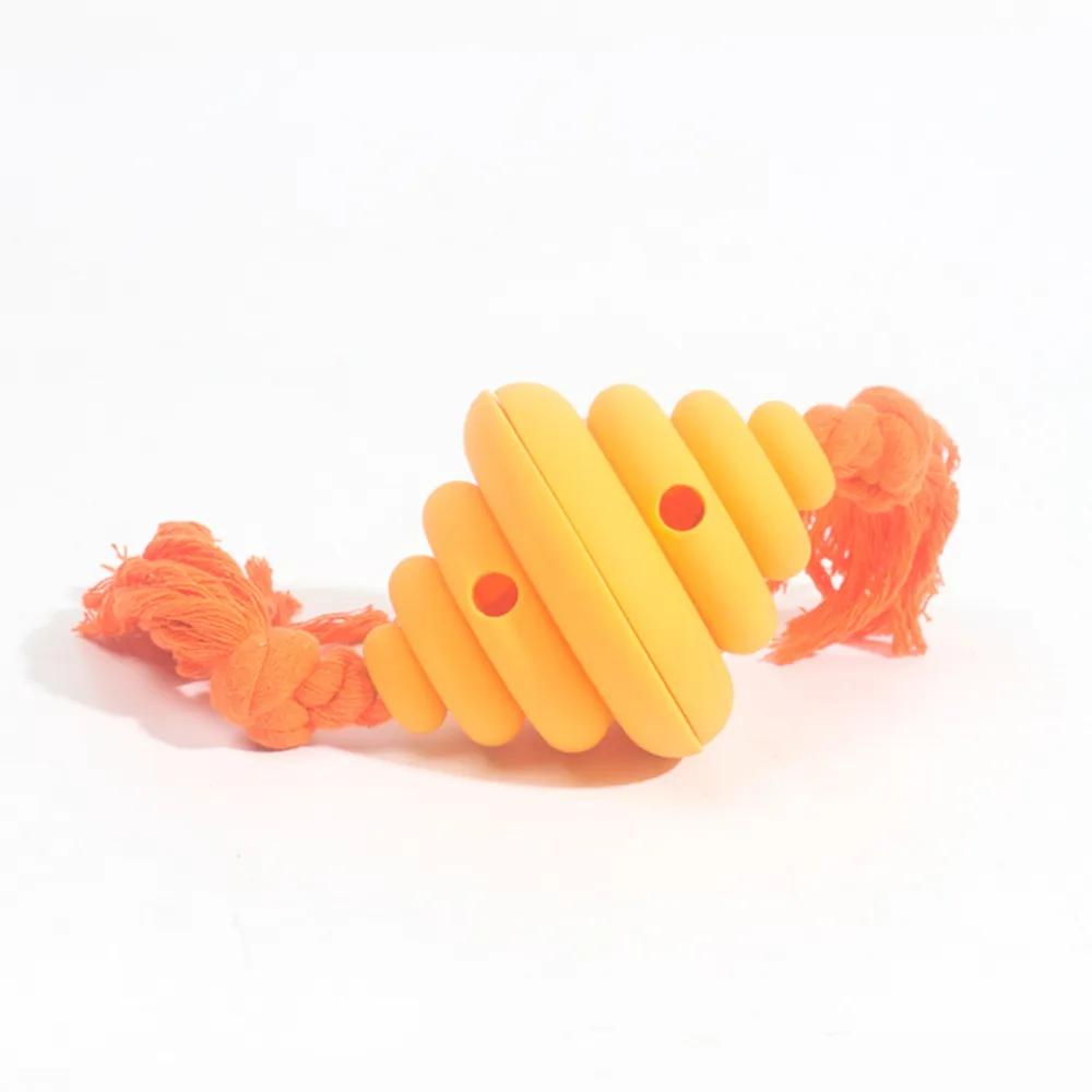 yellow dog chew toy