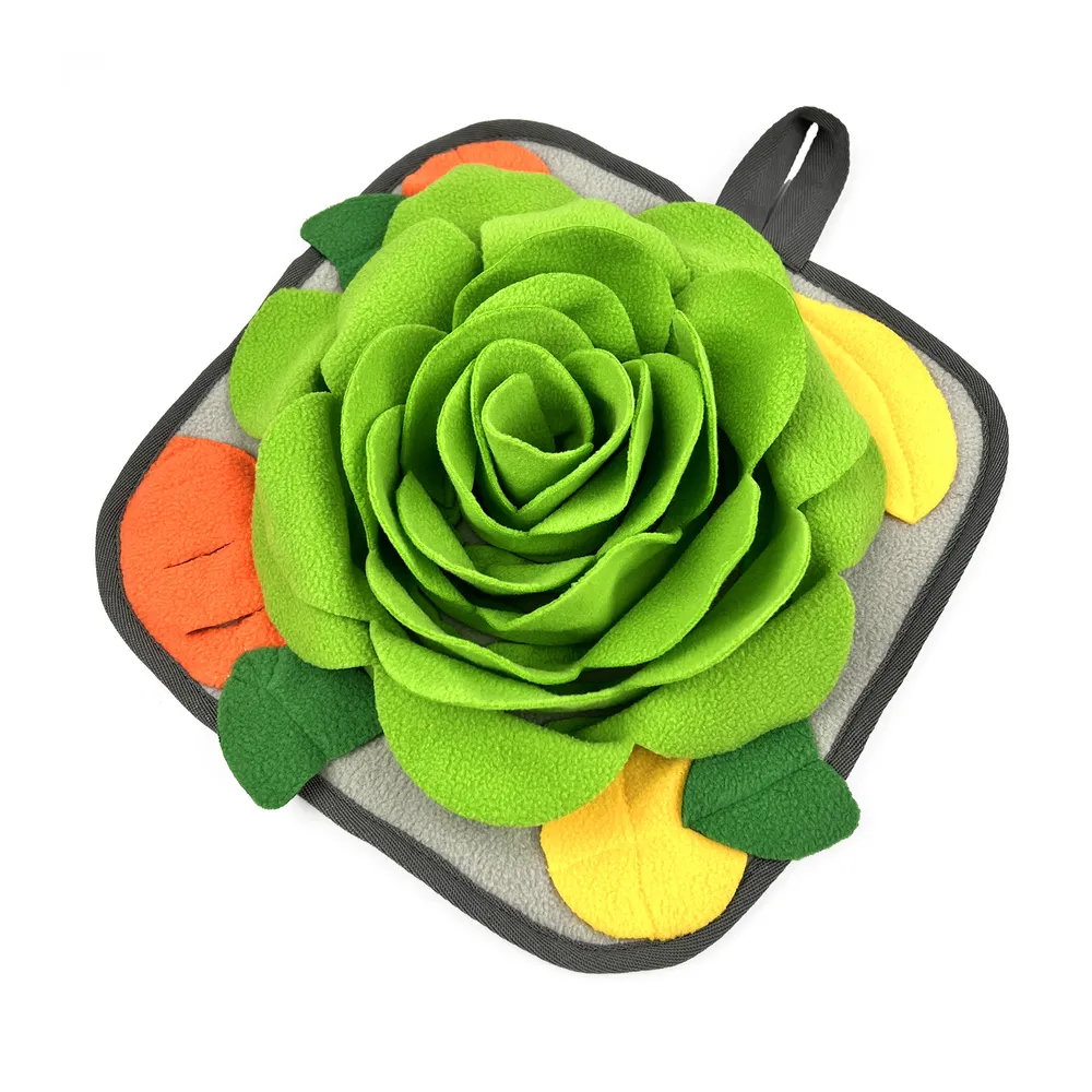 snuffle mats for rabbits (2) Portable design with a fixed strap for convenient storage and transport