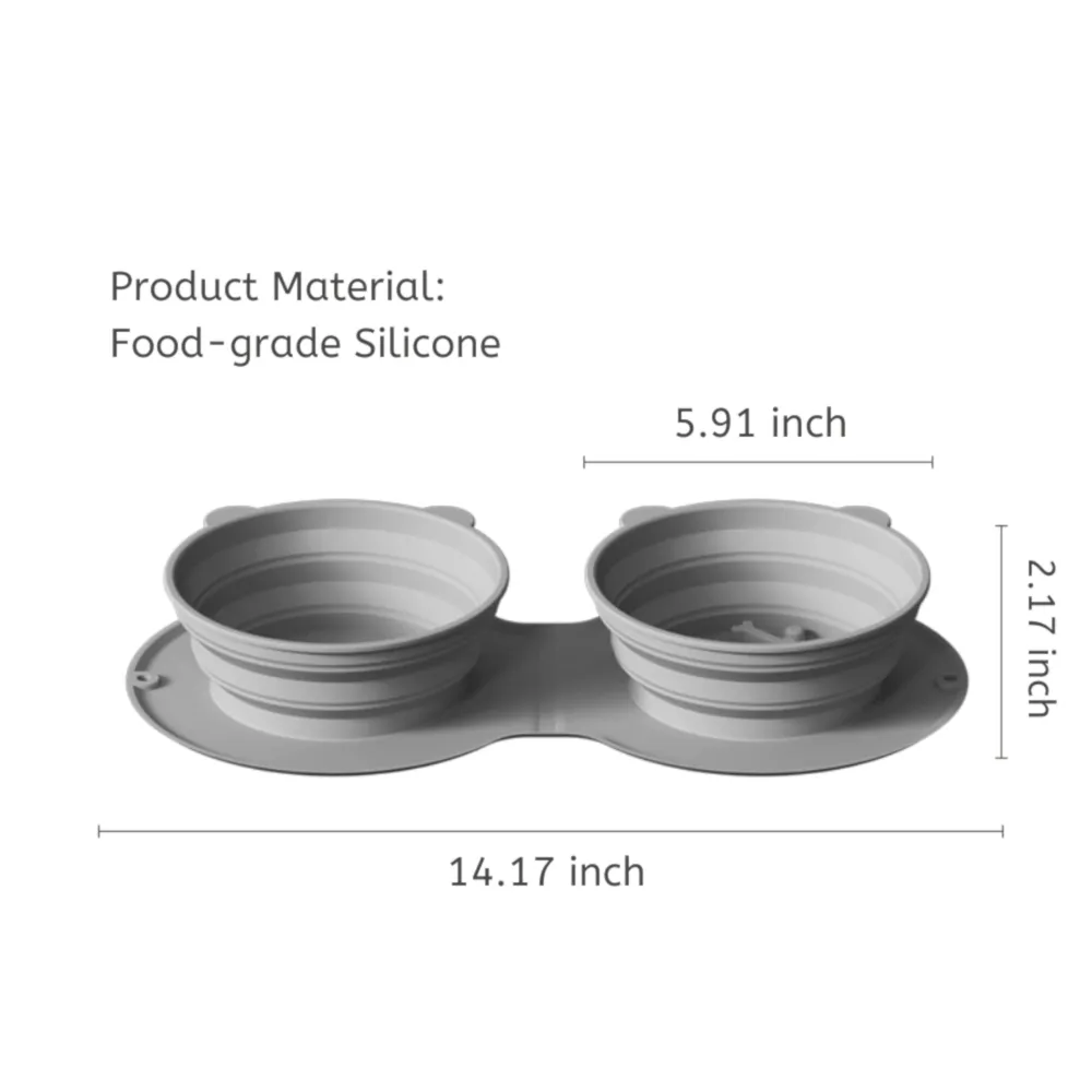 pet travel bowl size