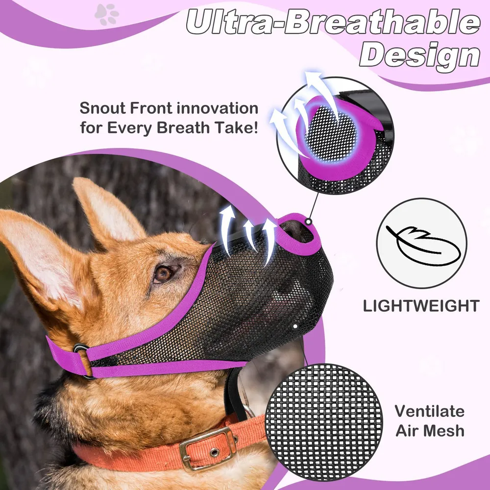 Breathable Adjustable Light-weight Dog Muzzle