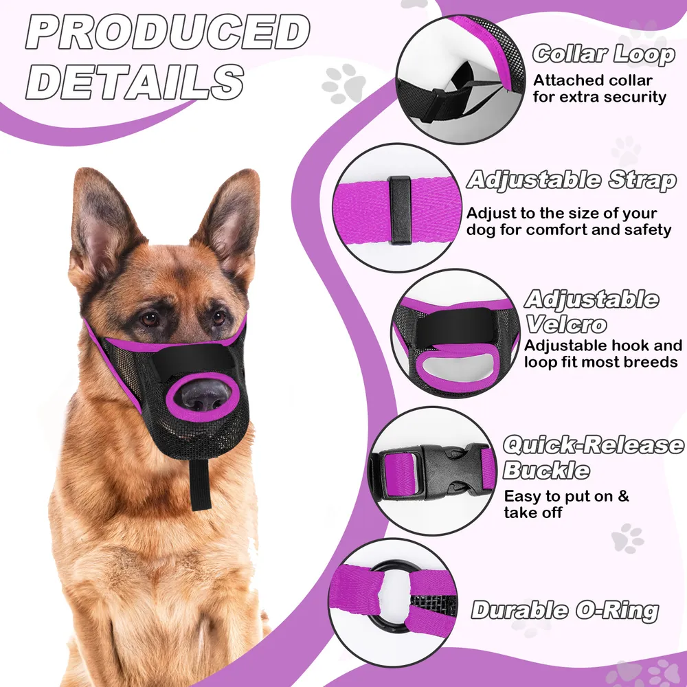 Breathable Adjustable Light-weight Dog Muzzle