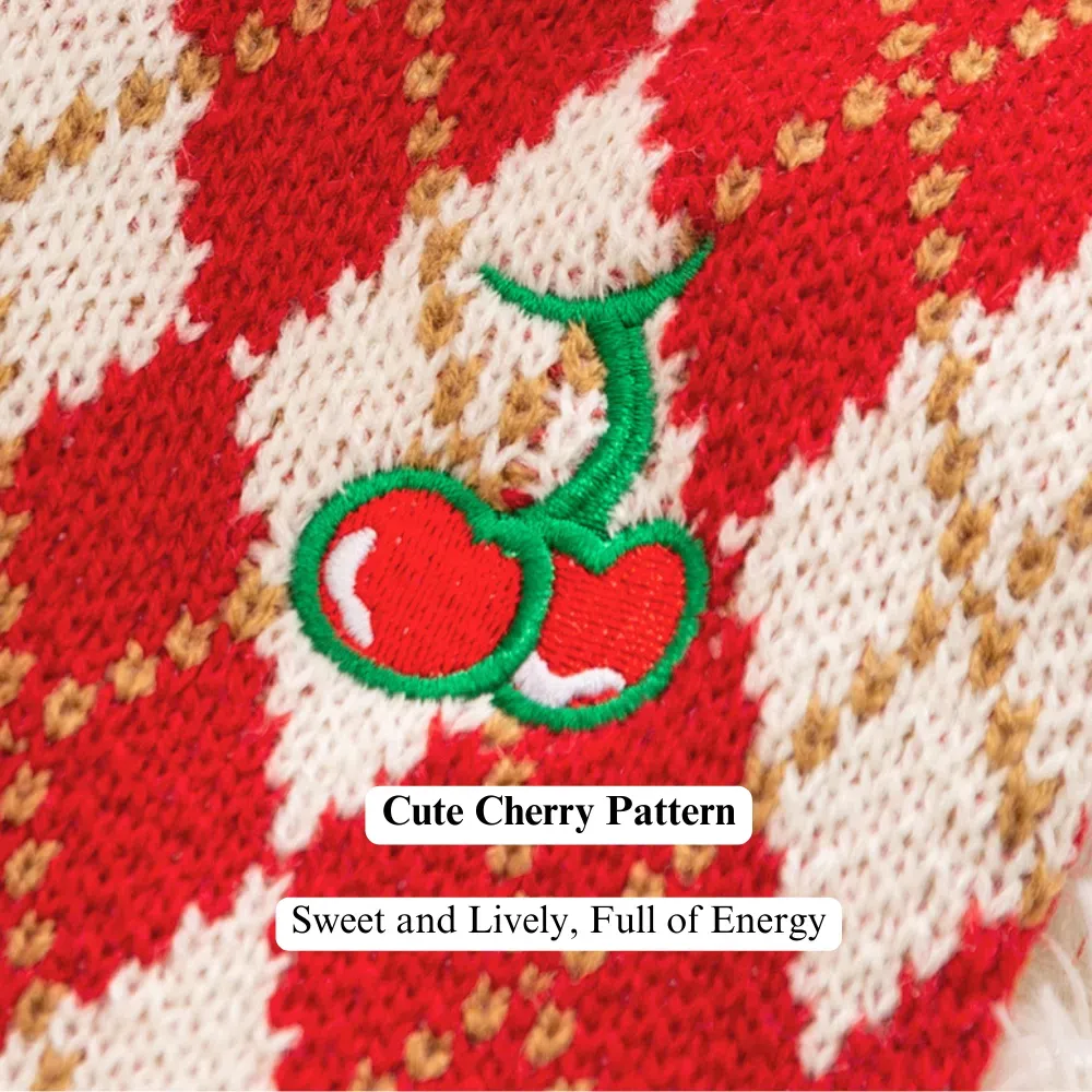 Cute cherry design adds a playful, sweet touch to any pet’s wardrobe.