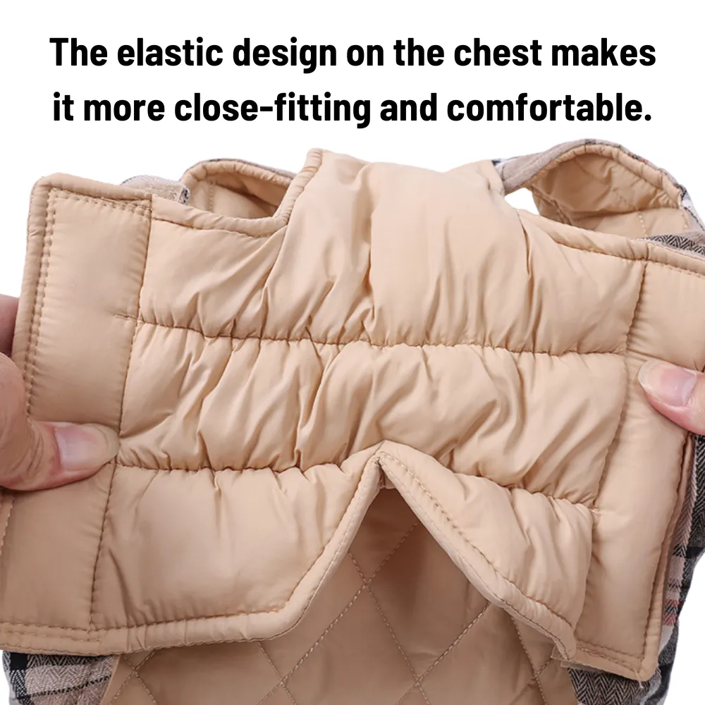 Elastic chest design ensures a snug, comfortable fit for large breed pets.
