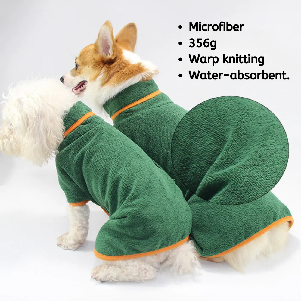 dog bath towels (2) Ideal for drying off pets after baths, walks, or rainy days.