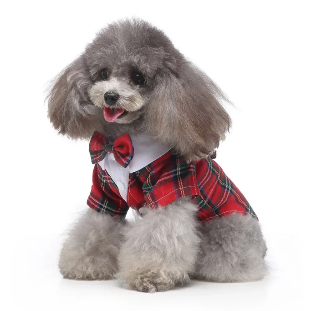 Dog Checkered Shirt Wholesale
