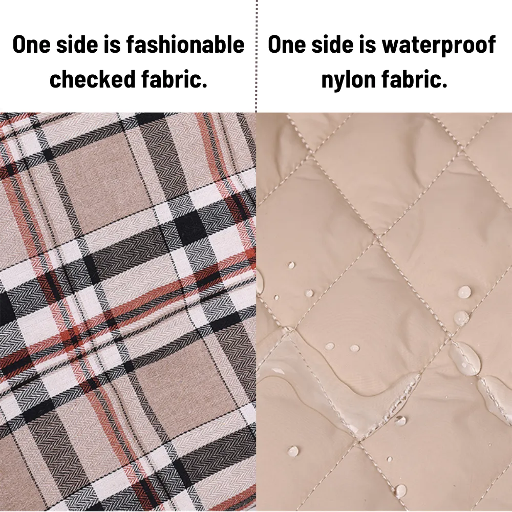 Waterproof and windproof pet coat ideal for outdoor adventures during fall and winter.