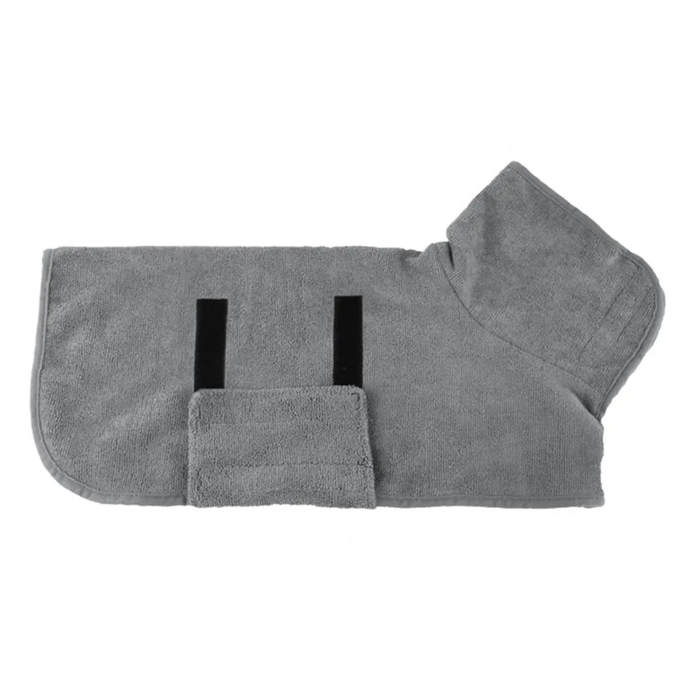 dog bath towel (2) Quick-dry bathrobe that makes grooming and drying pets faster and easier.