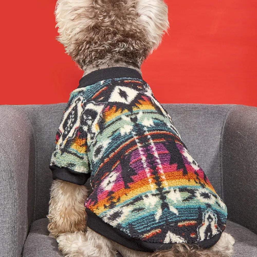 plush print dog clothes plush print dog clothes