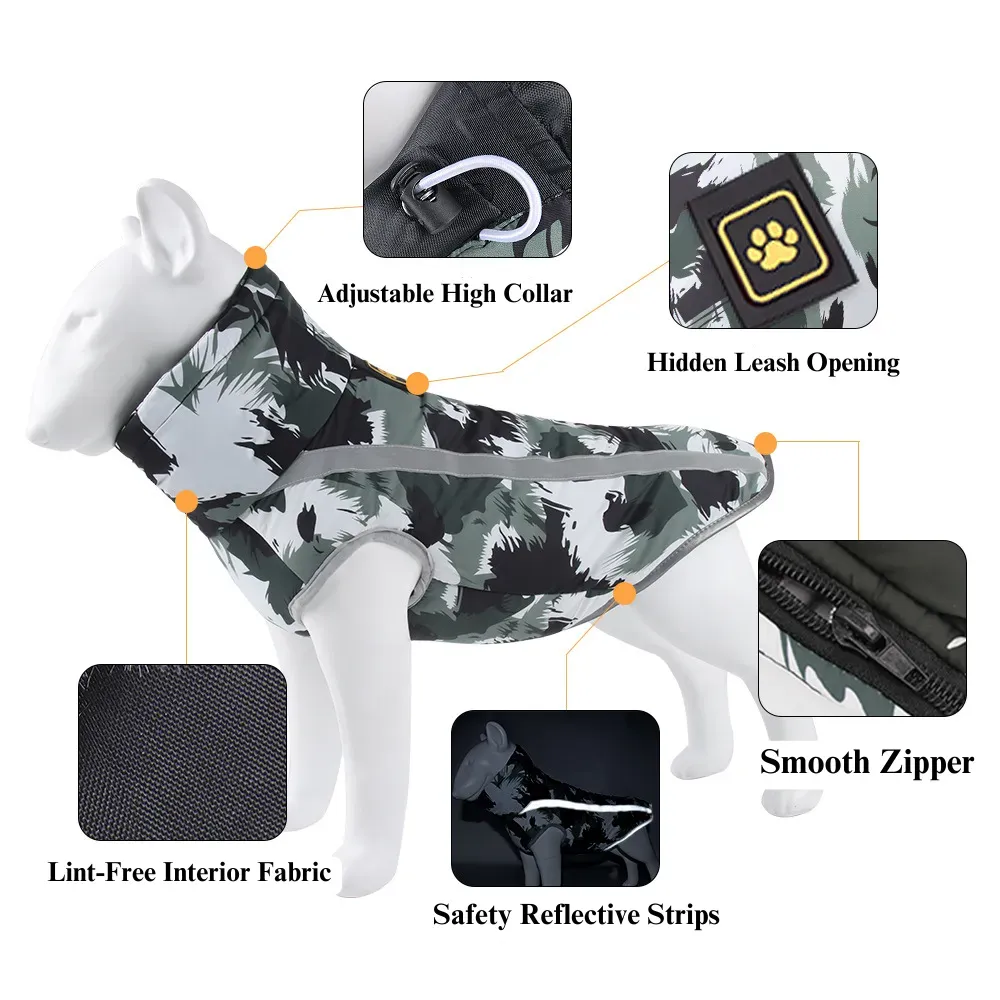 Reflective safety strips ensure pets are visible during night walks and low-light conditions.