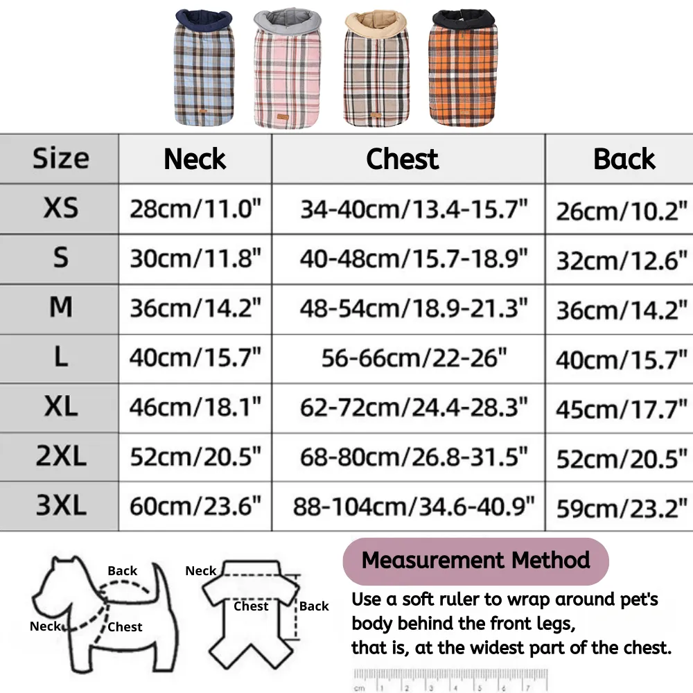 Keeps pets warm and dry in cold, wet weather with its durable nylon exterior.