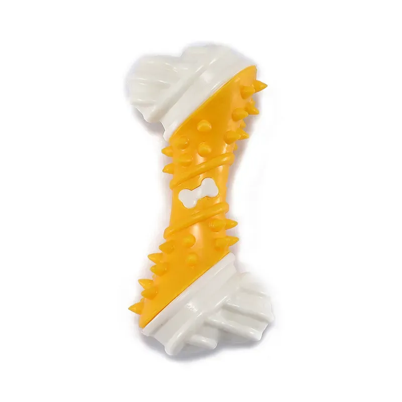 yellow dog bone chew toys