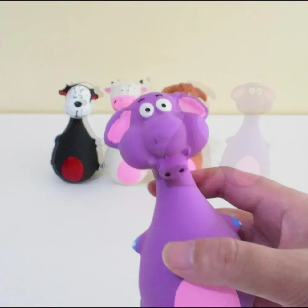 Animal Shaped Dog Latex Squeaky Chew Toy