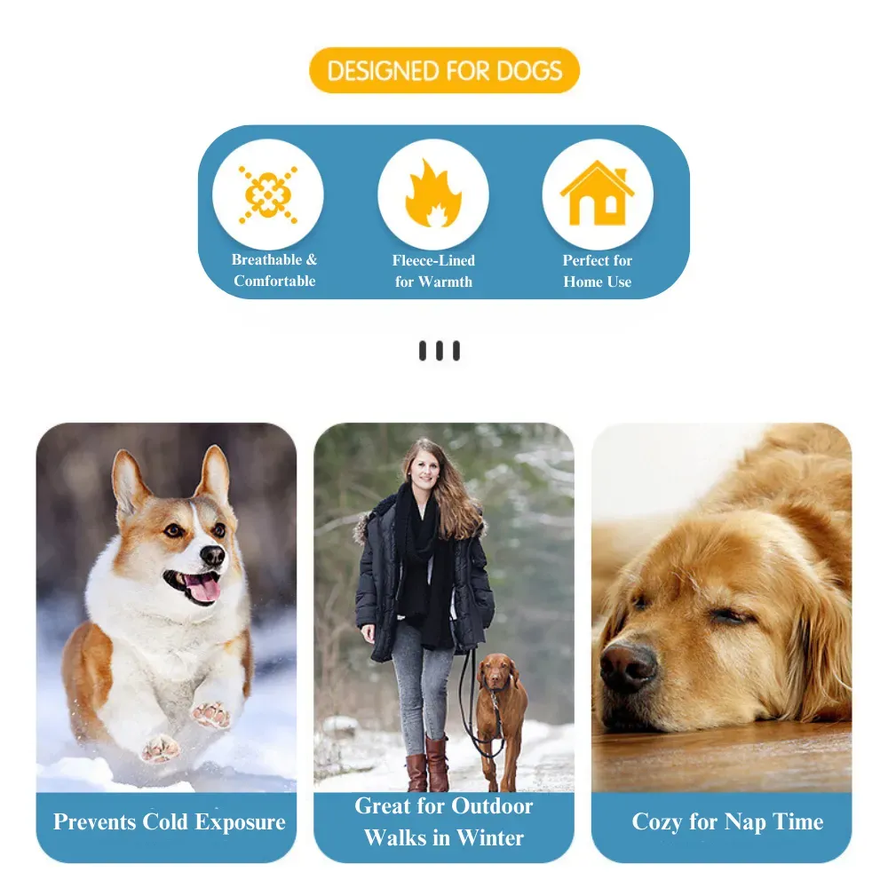 warm thick dog jacket