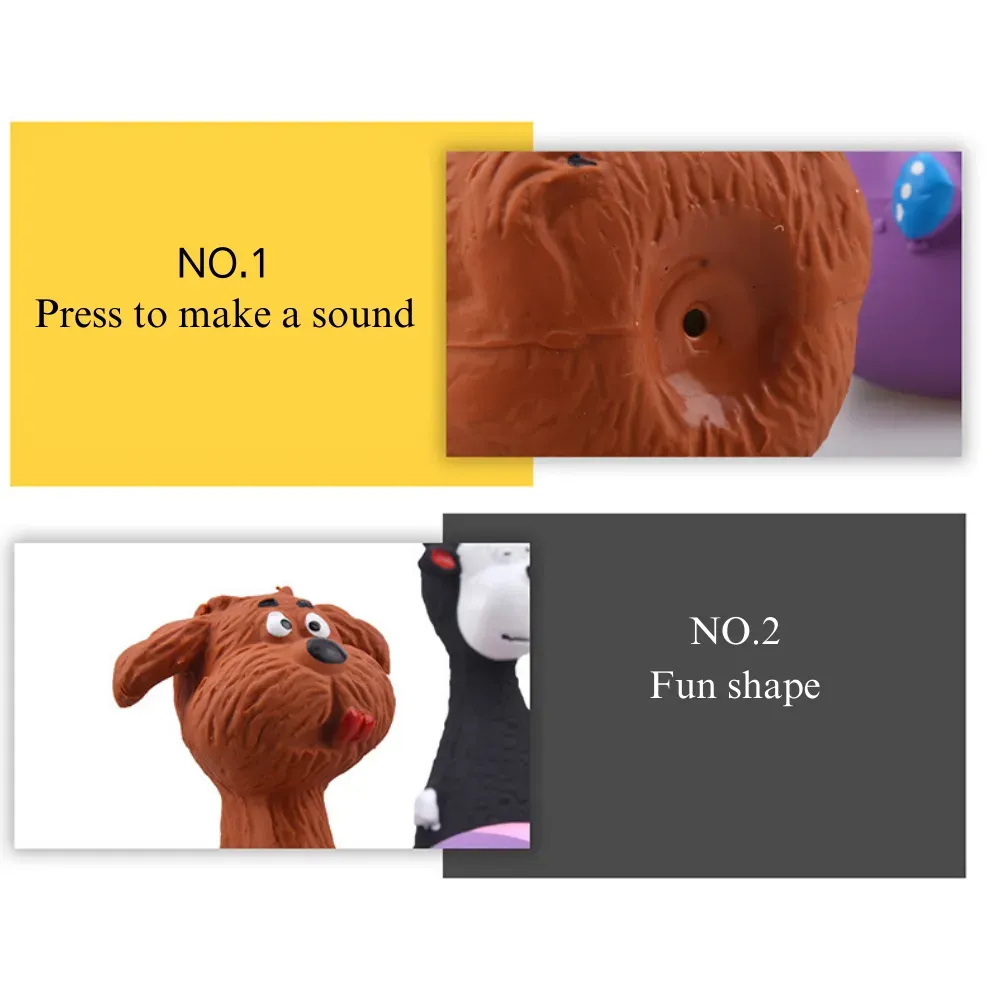Animal Shaped Dog Latex Squeaky Chew Toy