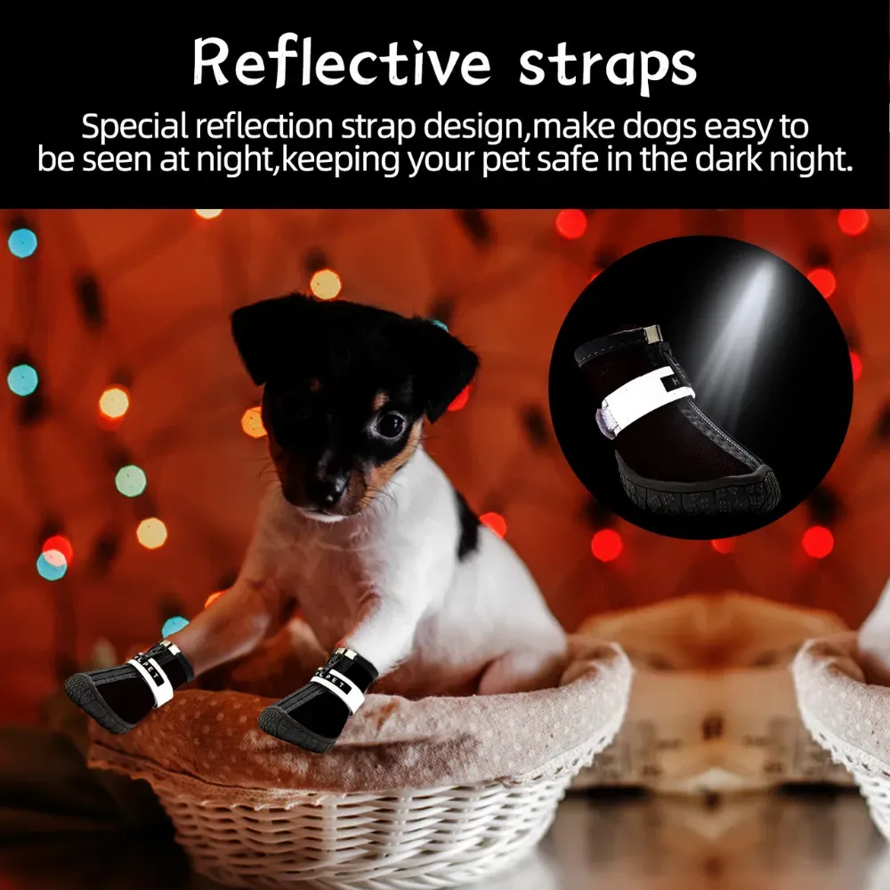 Breathable pet boots for winter