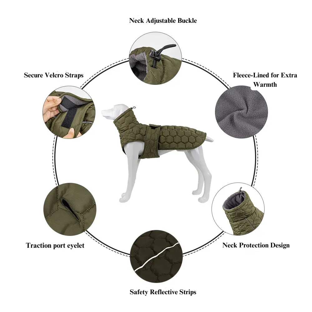 warm winter dog jacket