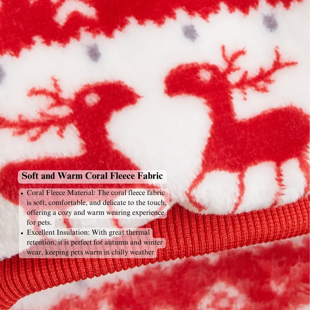 The Christmas-themed design is perfect for creating festive memories. Whether it’s for holiday photos or enjoying the winter season with your pet, this hoodie adds a touch of holiday spirit to every moment.