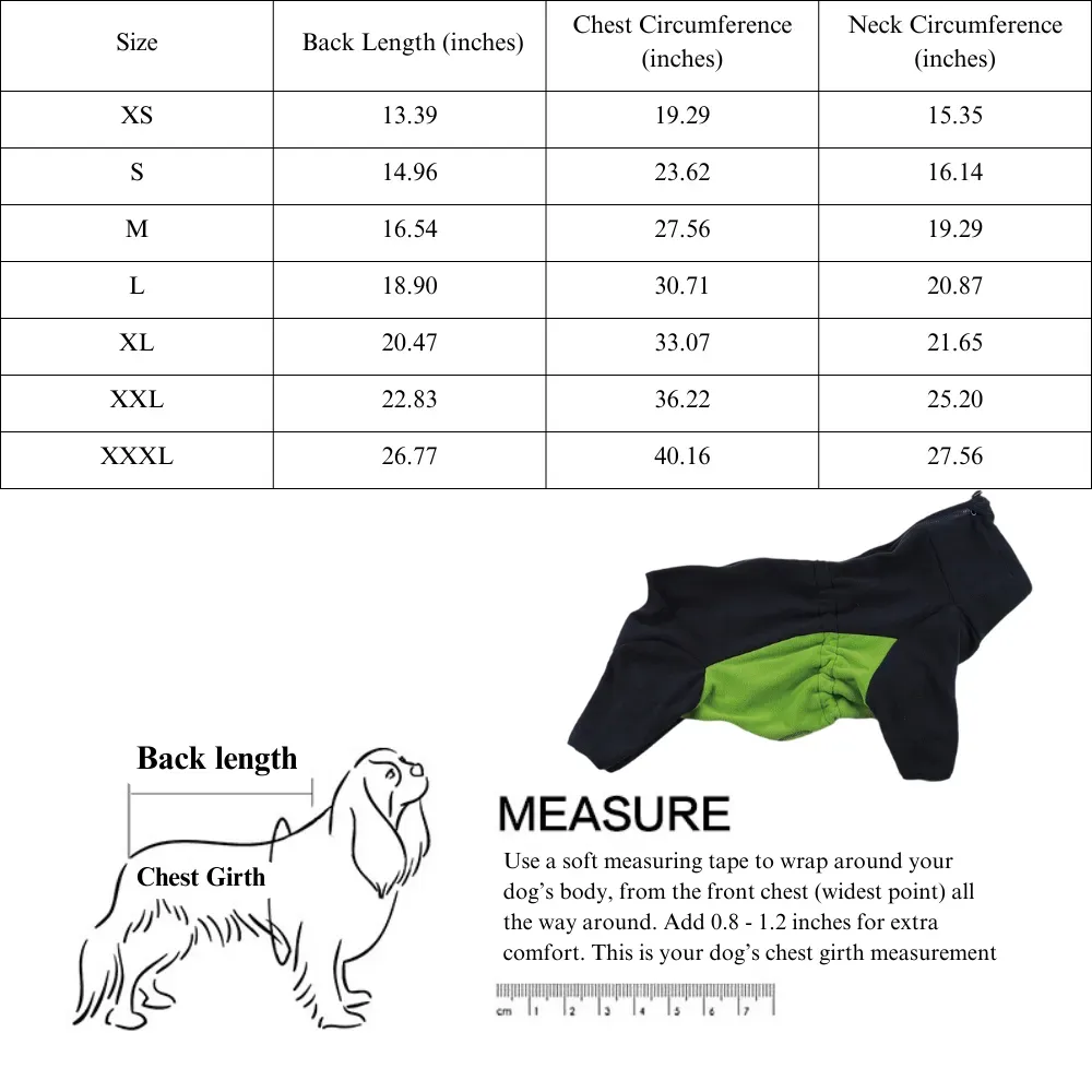Breathable winter dog clothing
