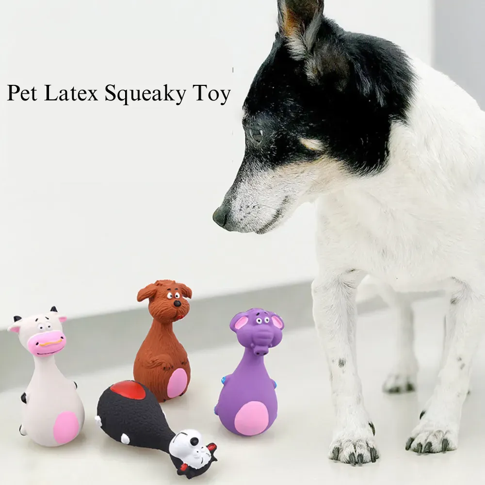 Animal Shaped Dog Latex Squeaky Chew Toy
