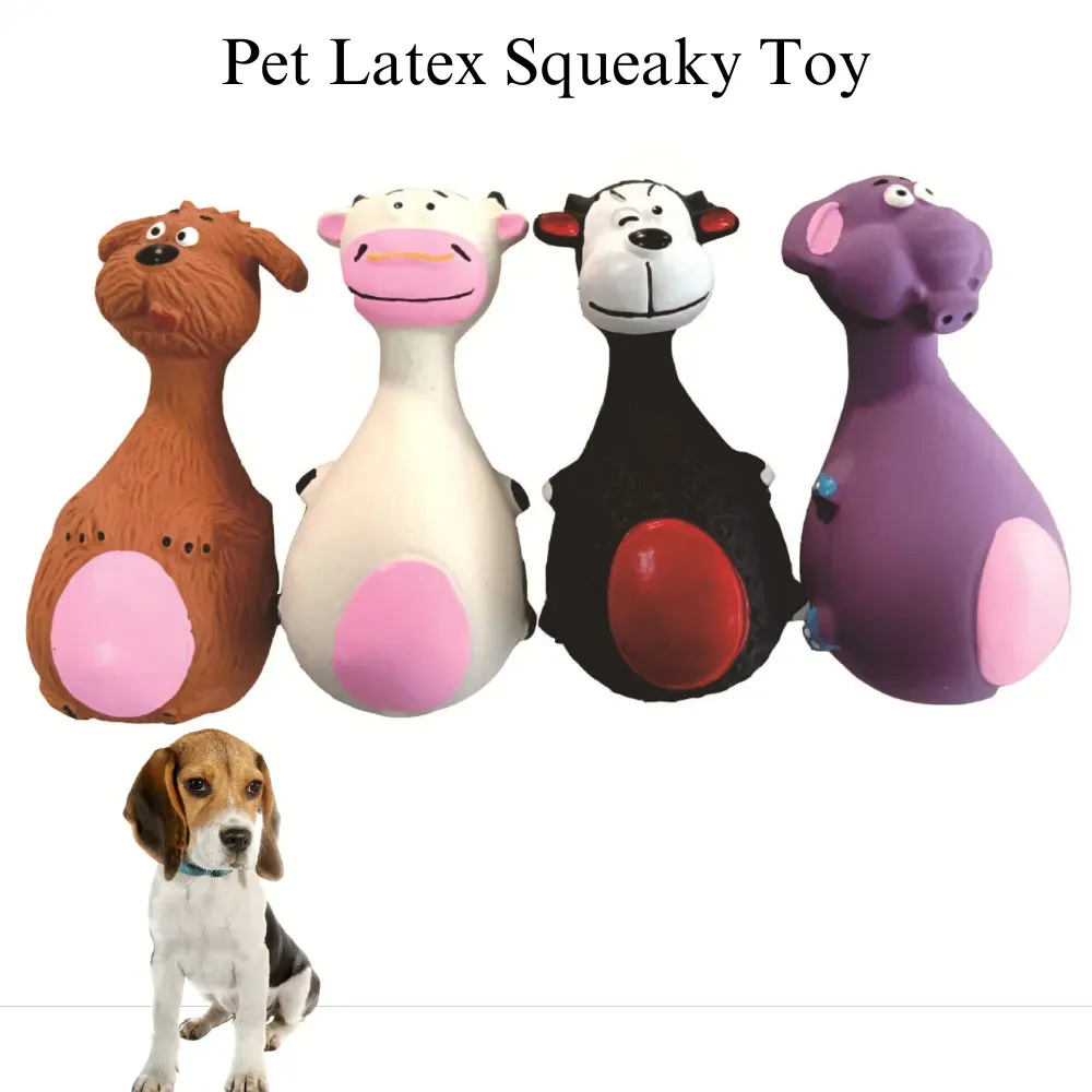 Animal Shaped Dog Latex Squeaky Chew Toy