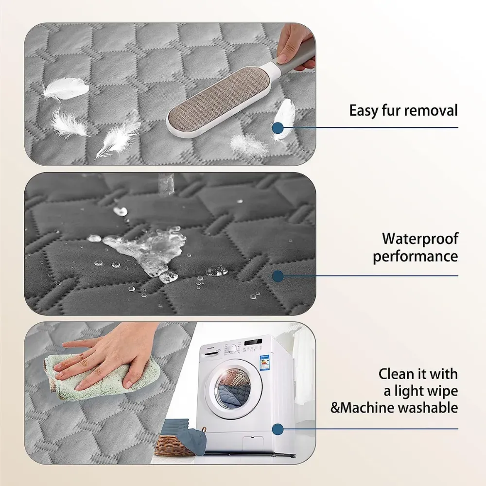 Pet hair removal is made easy with the smooth surface of this mat, preventing fur from sticking and allowing for quick cleanups. This is perfect for homes where pets shed regularly.