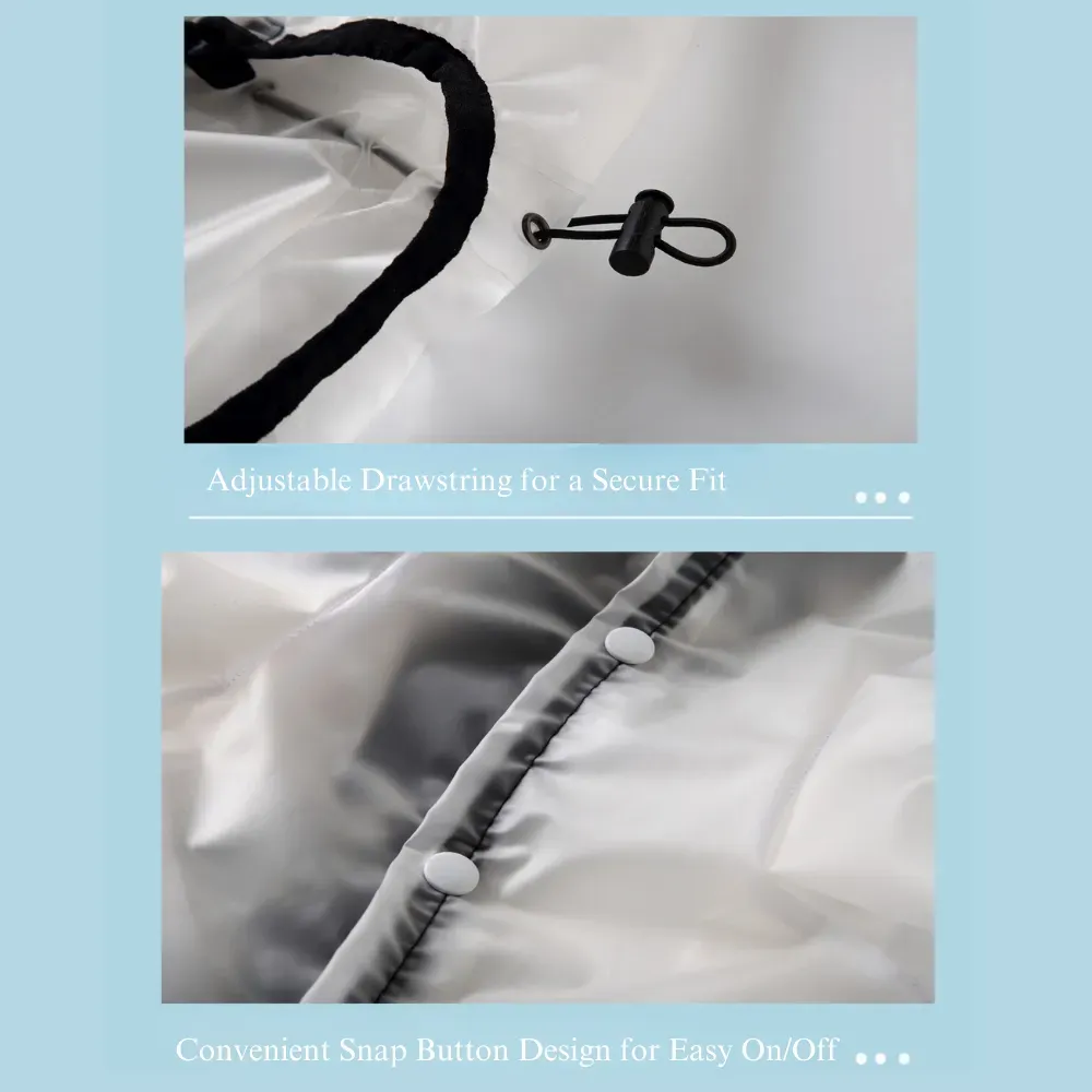 A thoughtfully designed leash opening on the back makes it easy to attach a leash, offering added convenience for walks while maintaining full waterproof functionality.