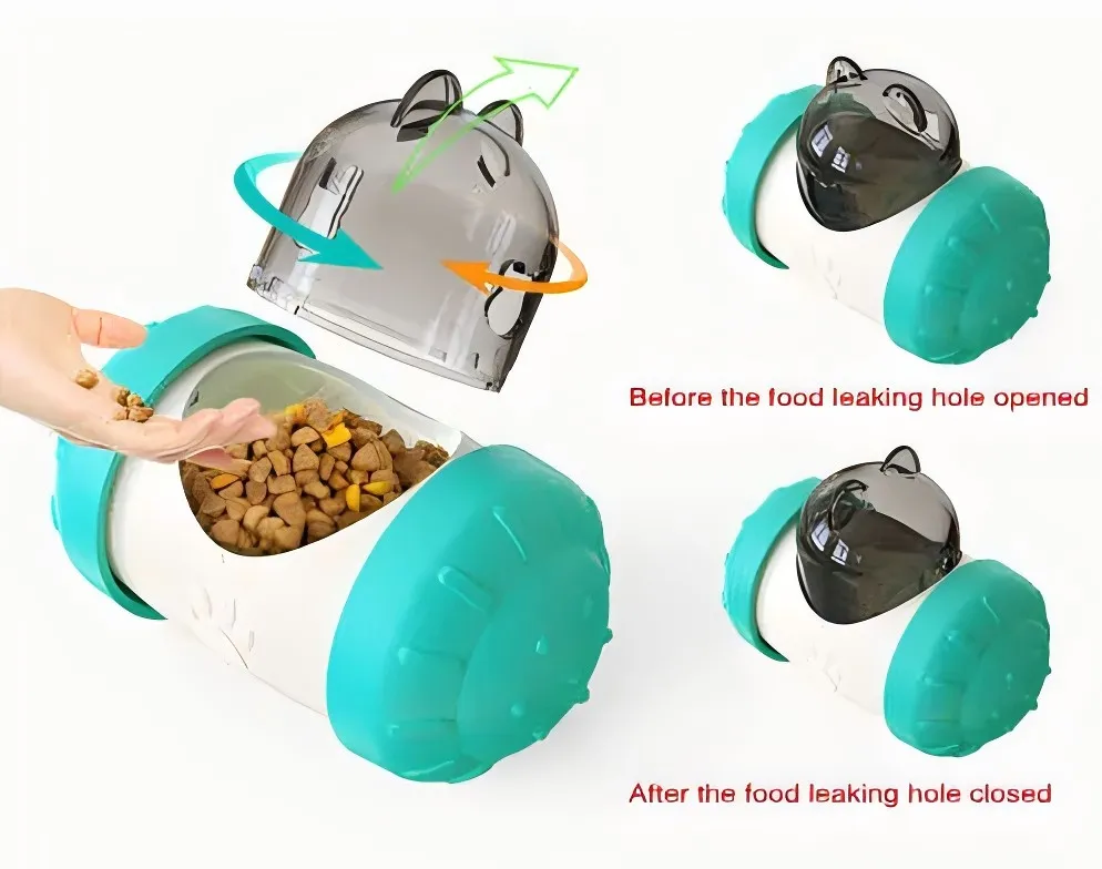 Interactive Tumbler Toys Pet Food Dispenser