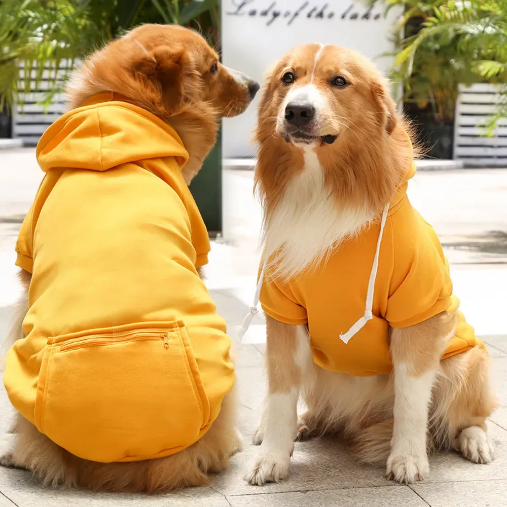 The zip pocket is not only functional but adds a stylish detail to the sweatshirt, allowing pets to carry essential items during their outdoor adventures.