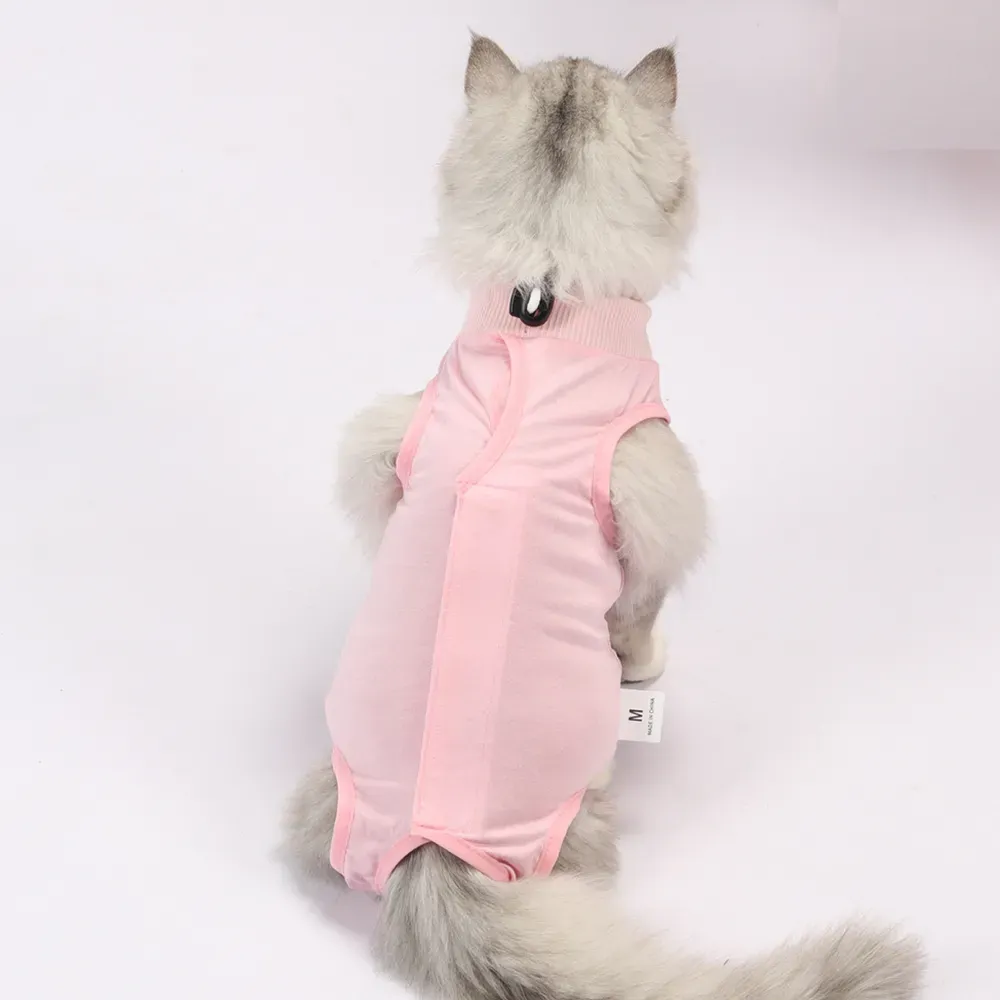 cat recovery suit (1) Ideal for Veterinary Practices and Pet Stores: This surgical recovery suit is an excellent item for pet stores, veterinary offices, or clinics offering post-surgery care products.