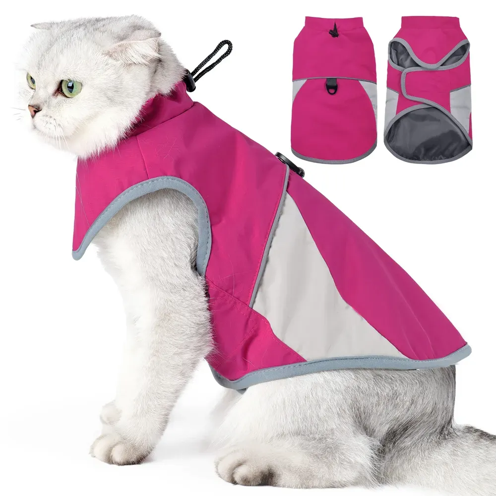 Waterproof Reflective Outdoor Pet Jackets Rose Waterproof Reflective Outdoor Pet Jackets